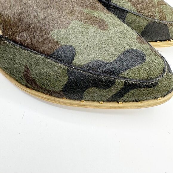 Very Volatile Atwood Calf Slip on Mule in‎ Green Camo Sz 7 - Picture 9 of 15